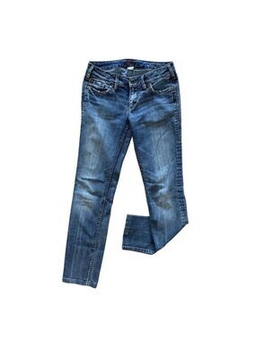 🔥 SILVER JEANS Aiko Slim Low-Rise Jeans Size 28 👖